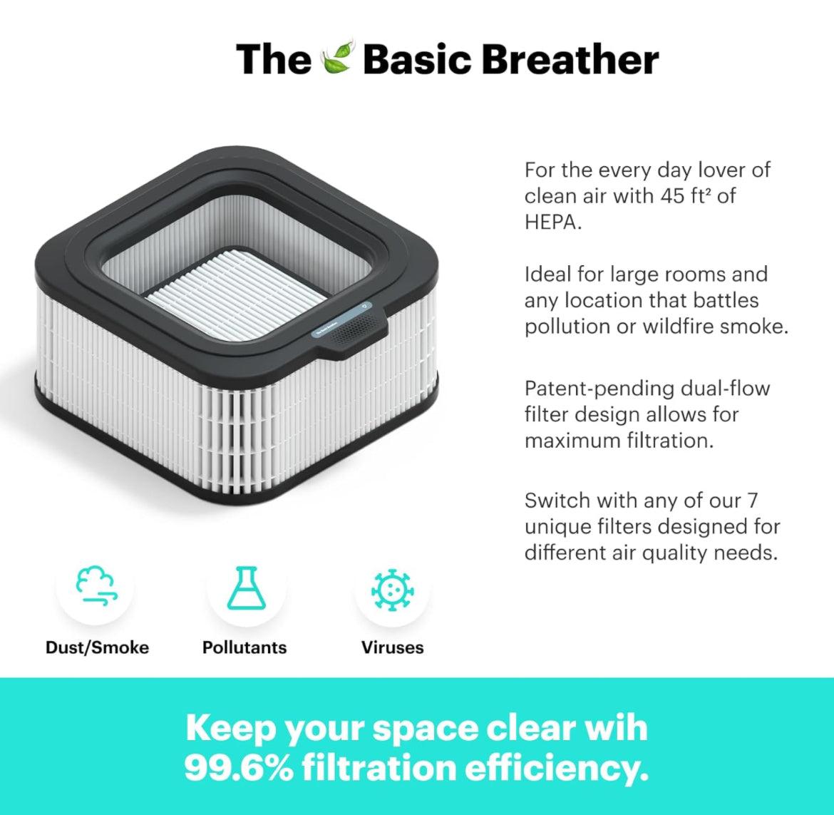 Mila Air Purifier for Large Rooms — 1,000 sq ft | H12 HEPA | Smart Wi-Fi Auto Mode